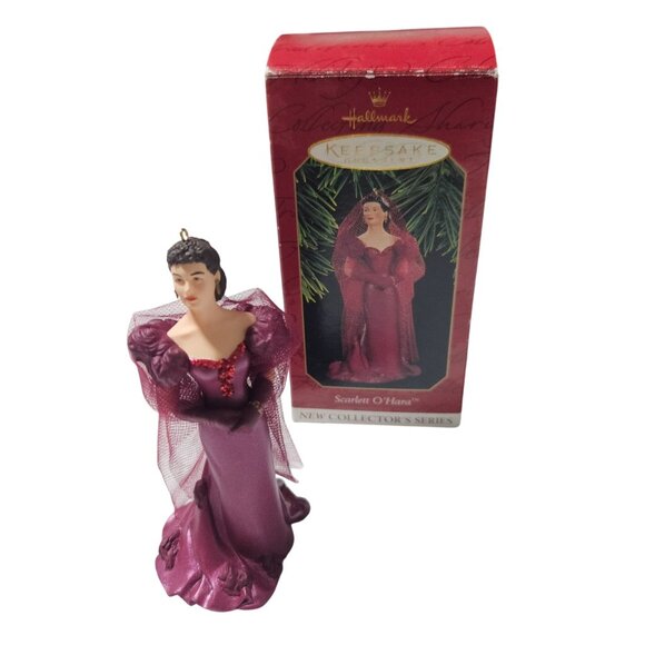 Hallmark Keepsake Ornament Scarlett OHara New Collectors Series 1997 Burgundy - Picture 1 of 7
